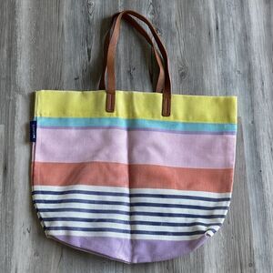 Sunny Life Colorful Striped Large Beach Bag
